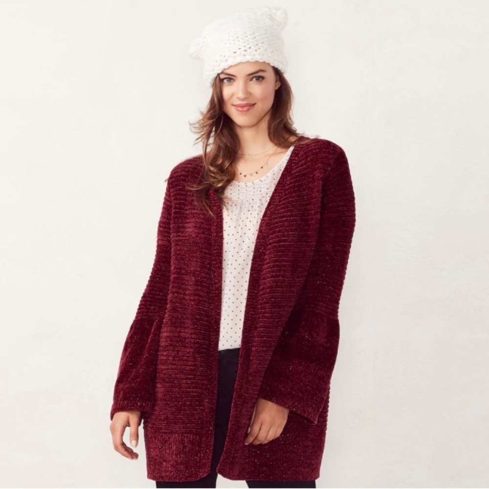 LC Lauren Conrad bell sleeve Cardigan